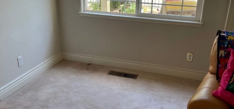 Room after the piano was removed