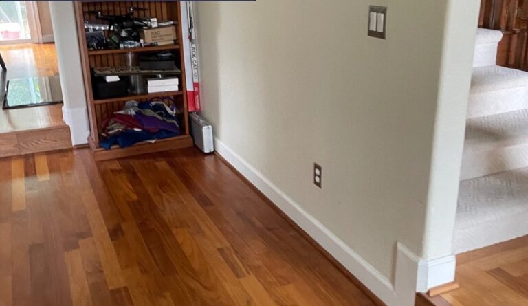 Wall after the piano was removed