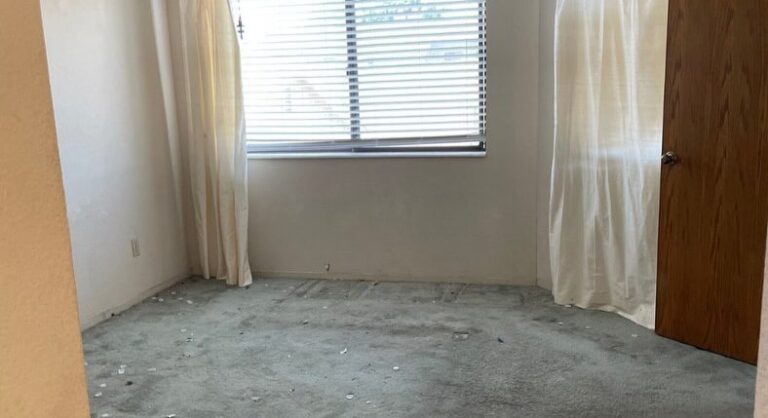 Empty room after a whole-home cleanout