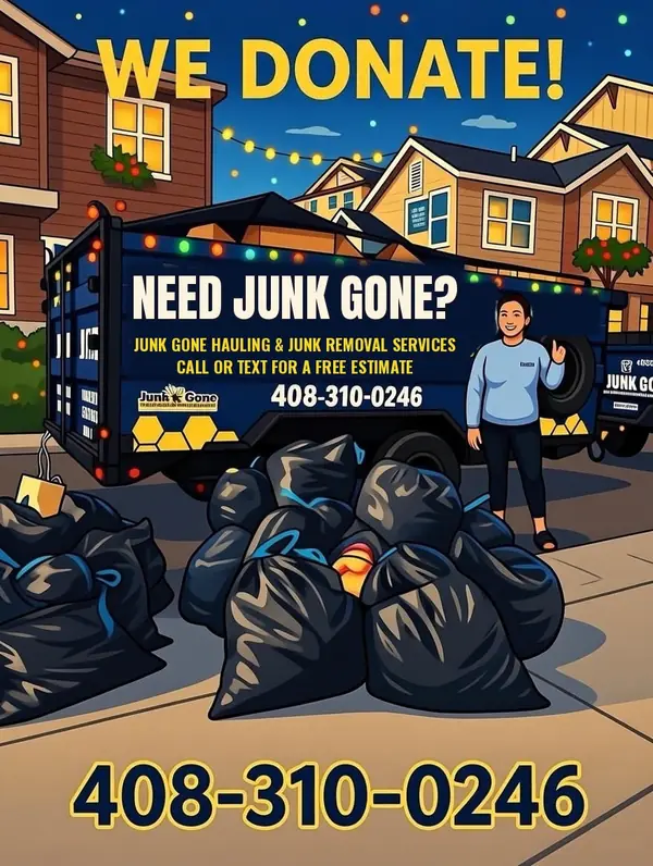 We Donate: Junk Gone San Jose junk removal donation pickup after the holidays