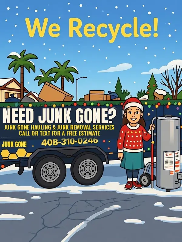 We Recycle: Junk Gone San Jose junk removal recycling an old water heater